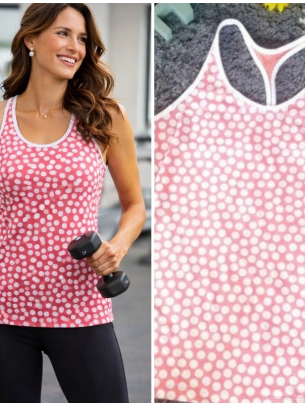 NIKE POLKA DOTS SPORTS TANK